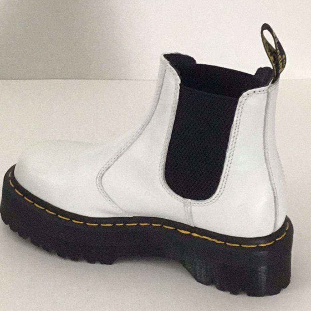 Dr. Martens White Platform Boots - Picture 3 of 11